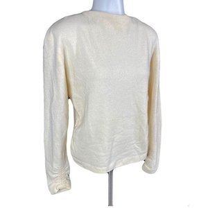 Vintage Norma Walters Ivory Cashmere Sweater 12